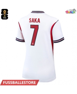 Günstige England Bukayo Saka #7 Heimtrikot Damen WM 2026 Kurzarm